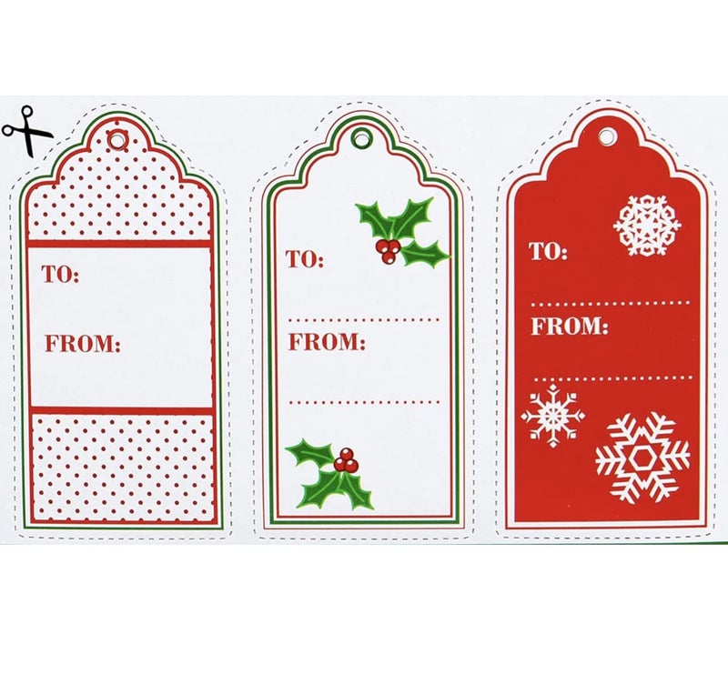 Peppermint Candy Canes (Red & White) |Individually Wrapped | Includes To & From Gift Tags (Red) | 1 Pack - Image 2